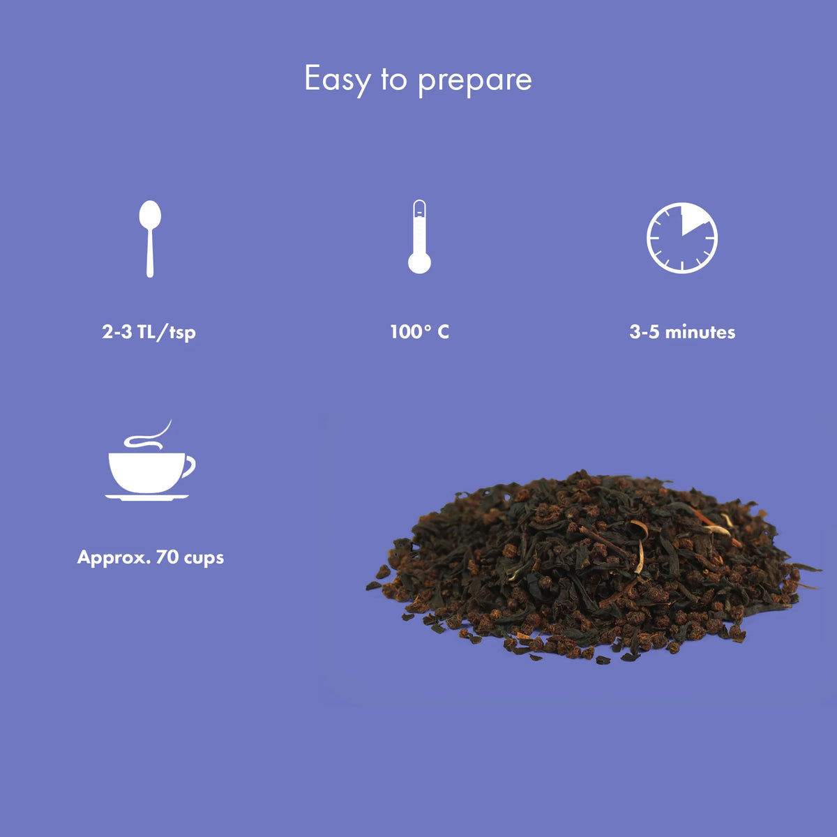 Préparation du thé noir English Breakfast Terre Infusée