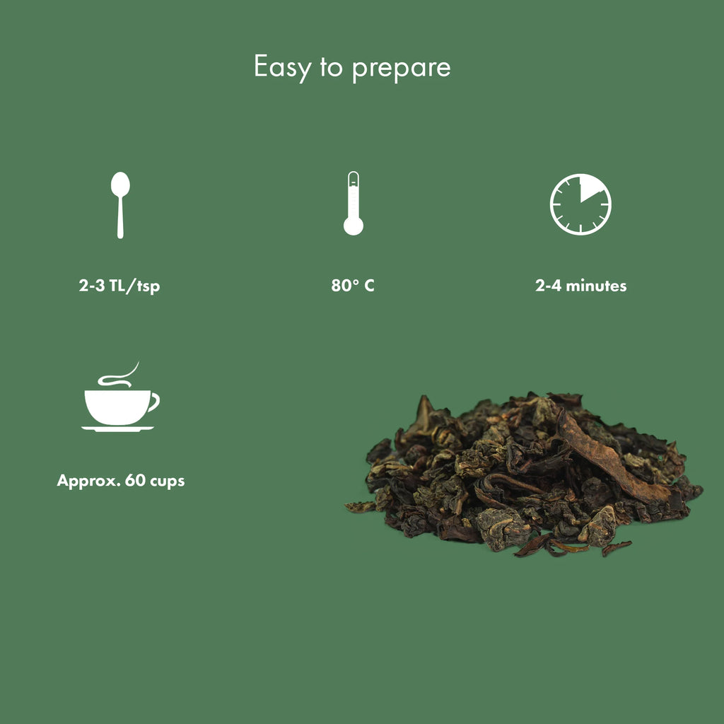 Préparation de l'Oolong Impérial bio Terre Infusée