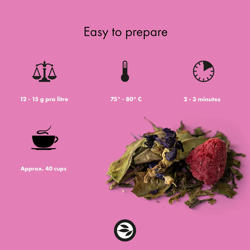 Thé vert framboise