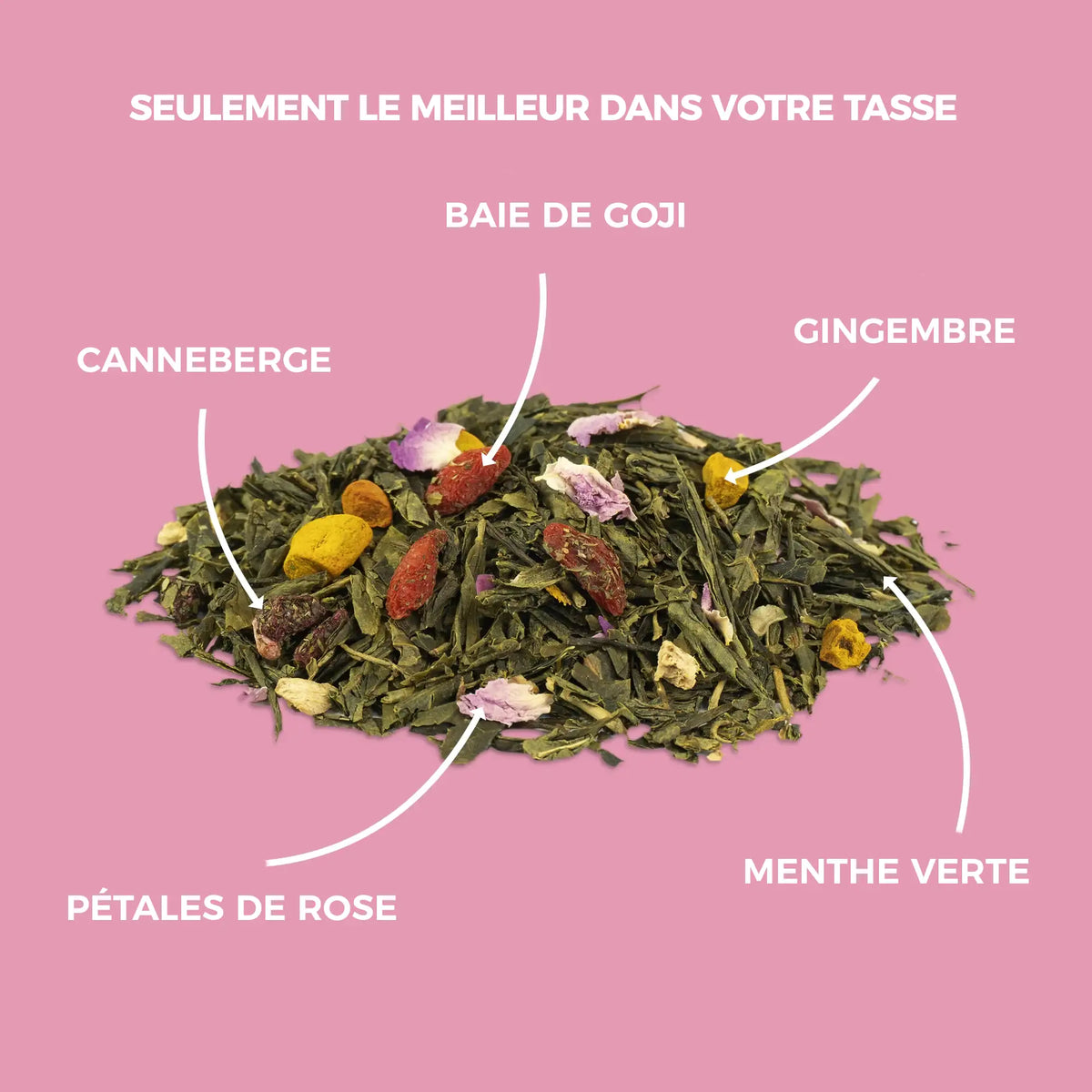 Thé vert bio canneberge & menthe