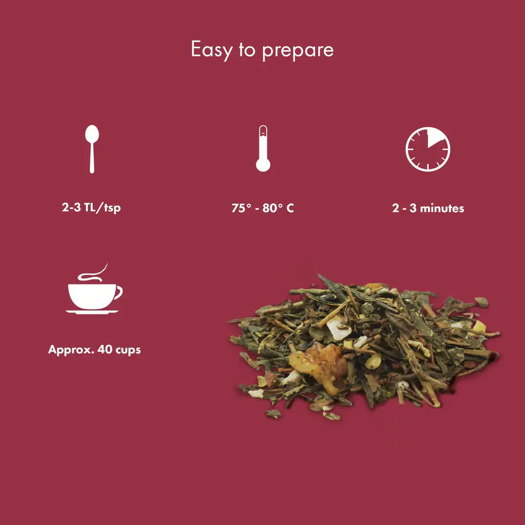 Thé vert saveur noix & noisette