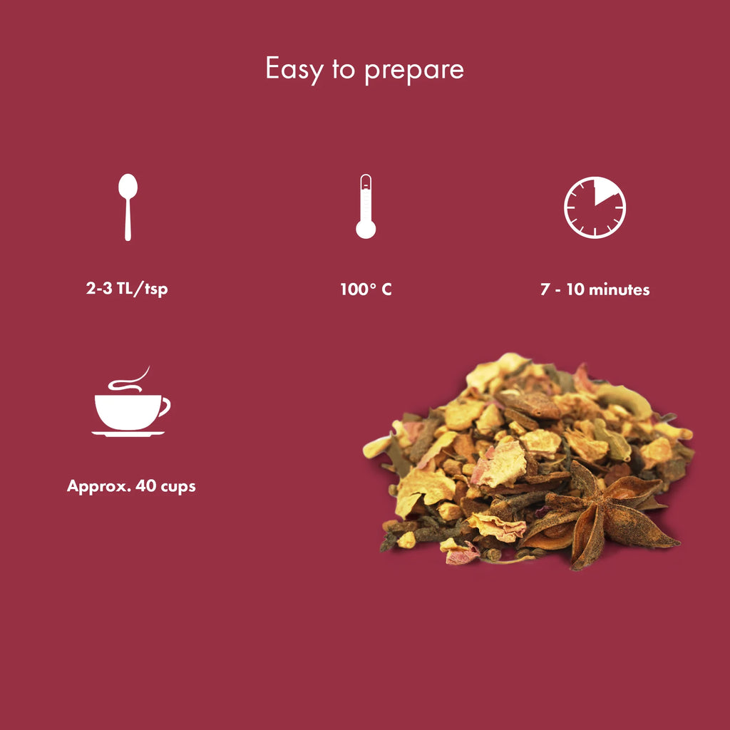 Préparation du thé noir chai bio Terre Infusée